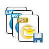 save restored data into PST, EML & MSG